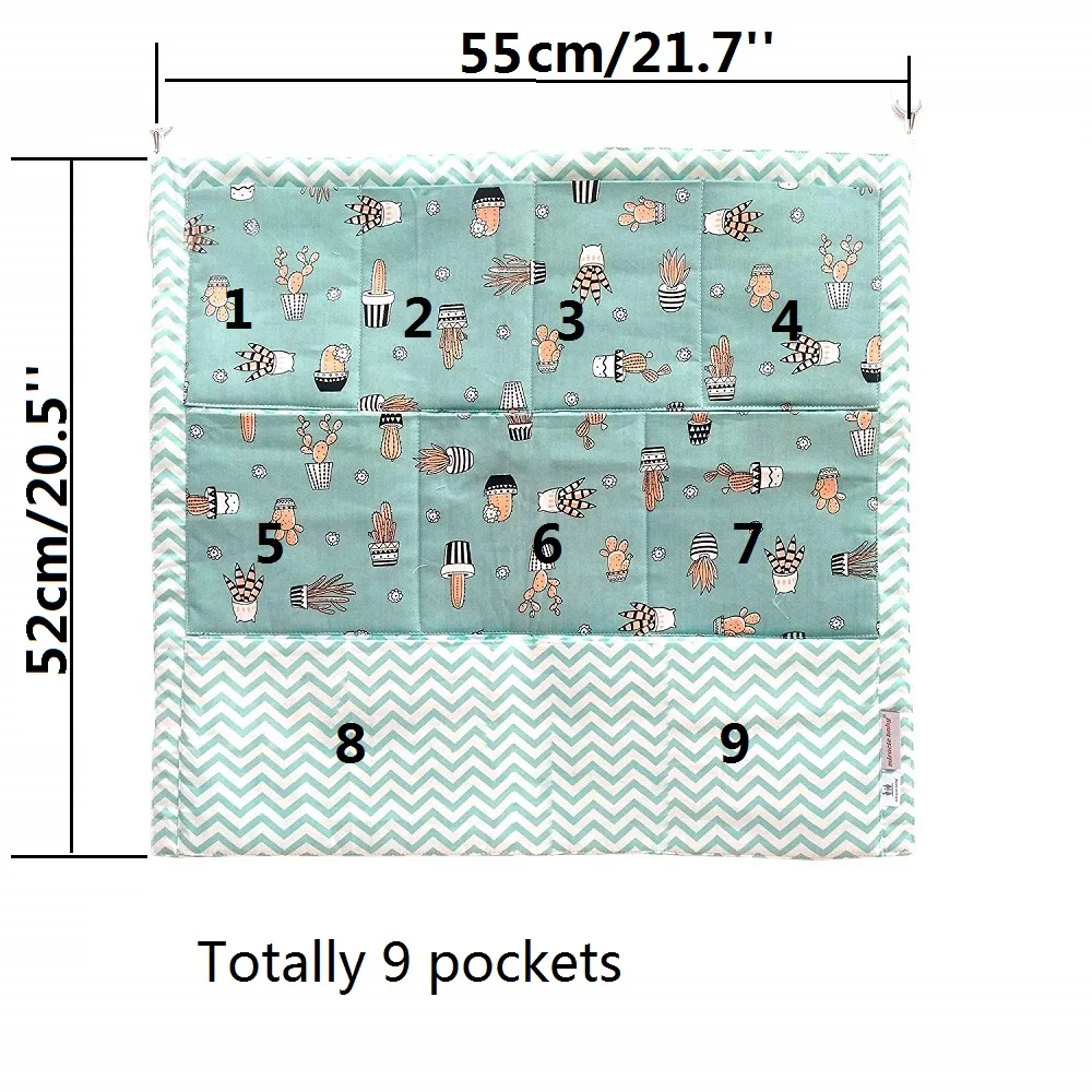 Чудо малыш 9 карманов подвесные сумки для хранения хлопковый подвесной
