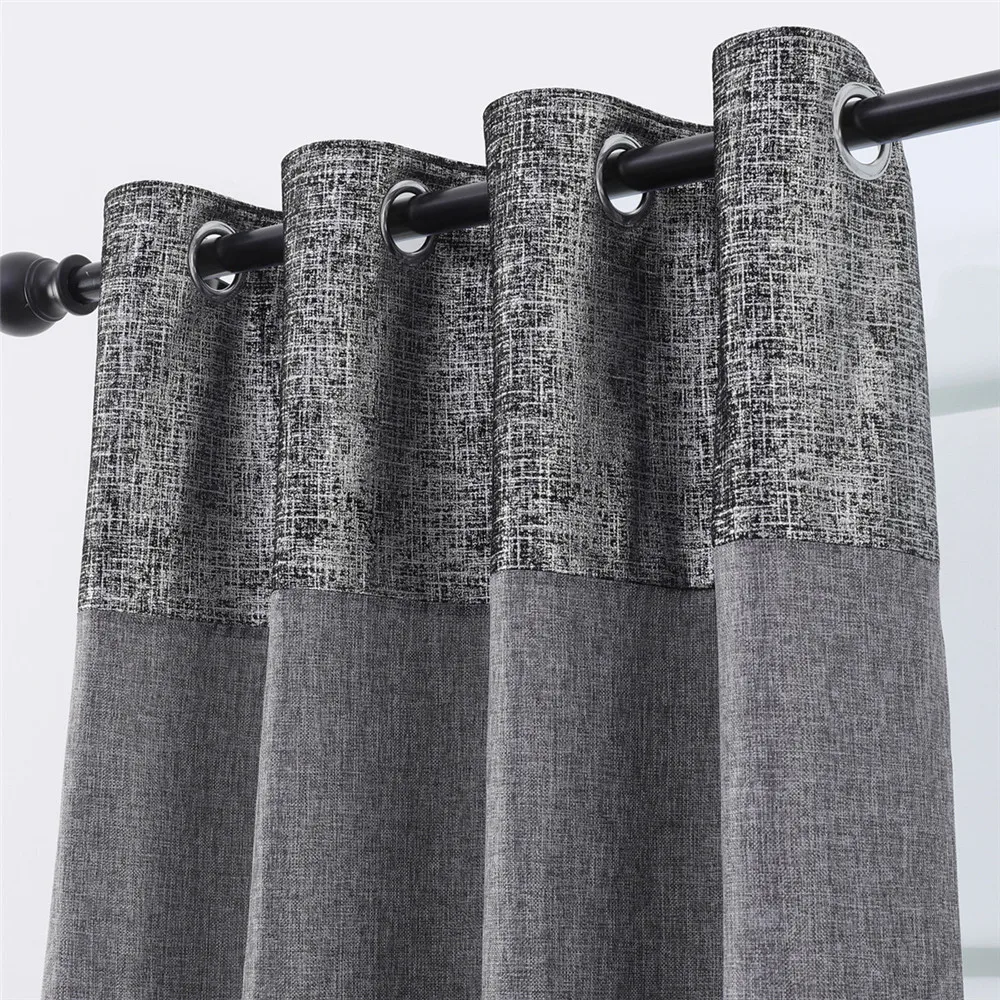 Затемняющие шторы Morgan для гостиной с эффектом затенения 1 панель имитация пеньки