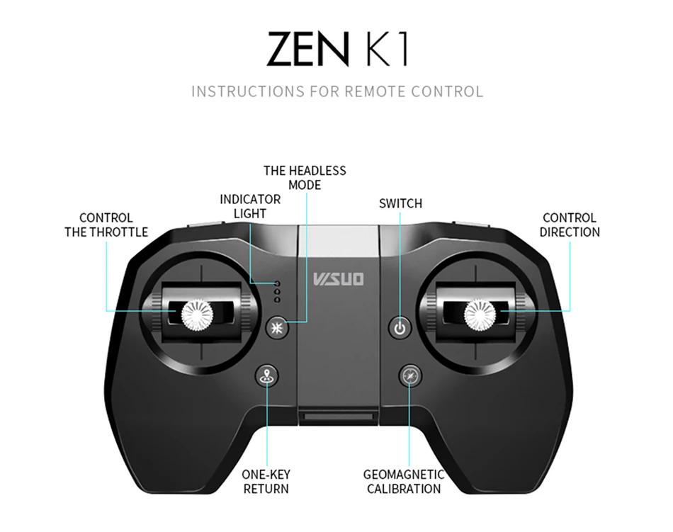 ZEN VISUO K1 RC zangao gps com 50 Vezes Zoom lente Grande-Угловая HD Двойная камера Wi-Fi FPV Квадрокоптер бесщеточный мотор de vоo 28mi