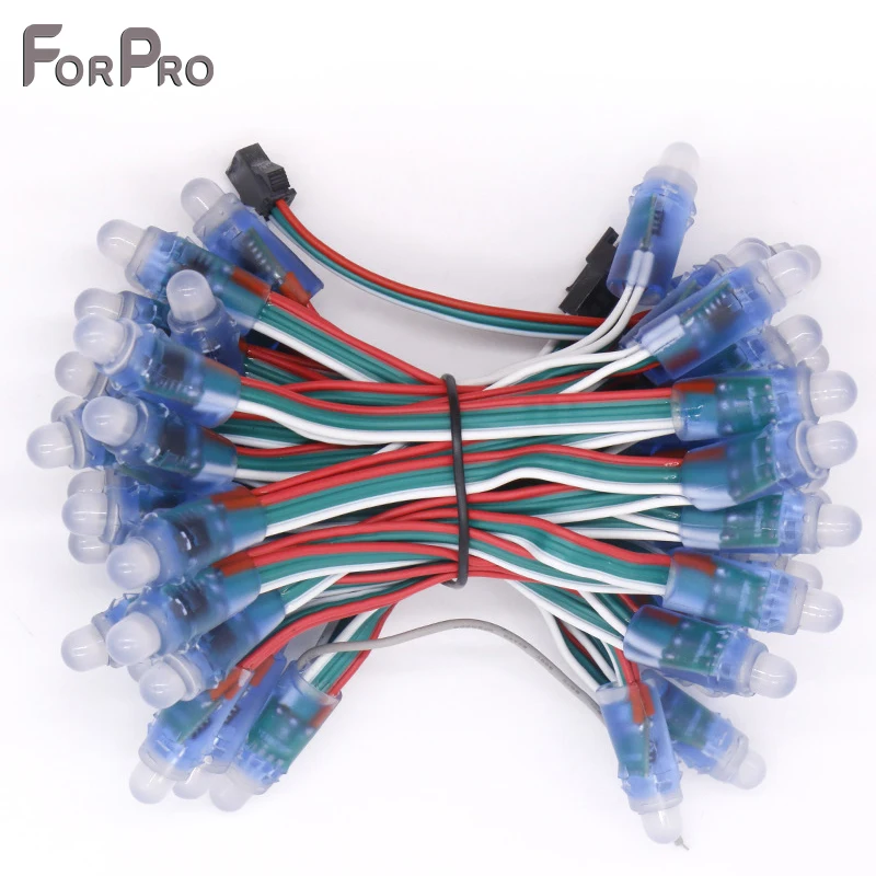 50 шт. прибор приемно 12 мм WS2811 полный Цвет светодиодный пиксельный модульный 2811 IC