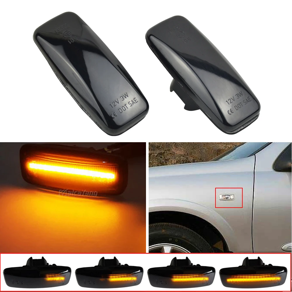 

2 Pieces New LED Dynamic Side Marker Light Indicator For Nissan Sylphy Almera Murano Bluebird Sunny Teana J31 Car Accessories