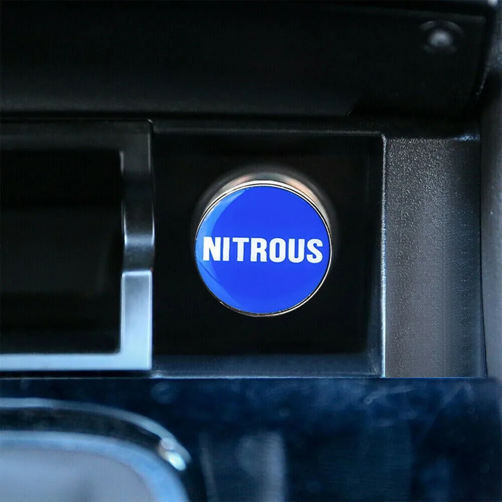 

Universal Cigaret Lighter Plug Cover Button Accessories Blue Cigaret Lighter Push Button Durable