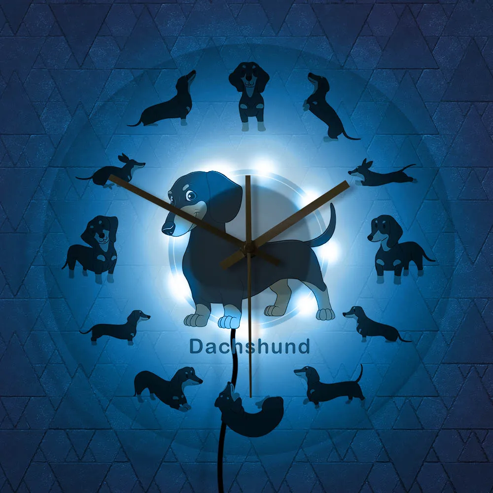 Часы настенные Мультяшные декоративные бесшумные часы с изображением зеленых