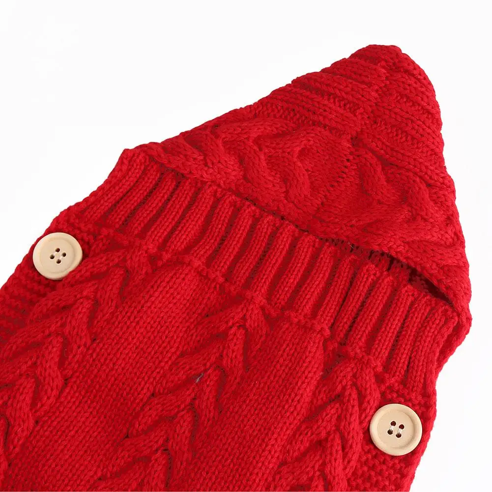 

0-2years Baby Blanket Knitted Swaddle Wrap Button design Blankets Super Soft Toddler Bedding Quilt For Infant Bed Sofa sleep bag