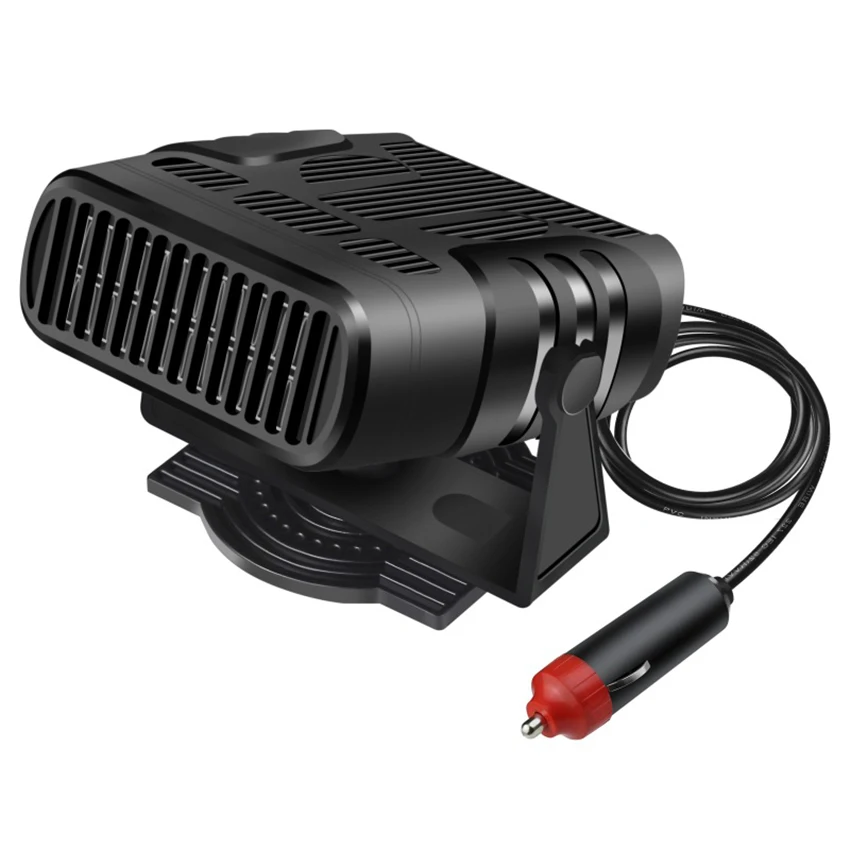 Car Heater Cooling Fan 2 in 1 12V 24V Automobile Windscreen Fan with Fast Heating Defrost, Auto Heater Fan in Cigarette Lighter