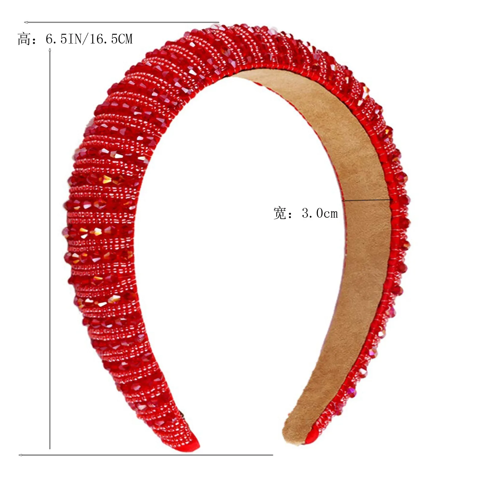 

Fashion Sponge Velvet Hairband Rhinestone Women Hair Head Hoop Girls Headband