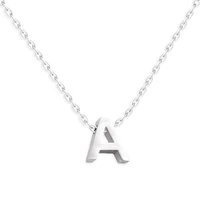 initial letter necklace for women tiny a z necklaces cute stainless steel pendant necklaces jewelry gifts for the new year