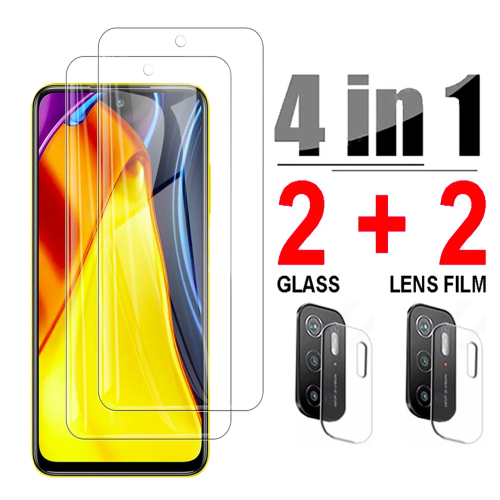 

Защитная пленка для экрана из закаленного стекла Защитная пленка для Xiaomi Poco M3 набор фильтров для объектива камеры Защитная стеклянная плен...