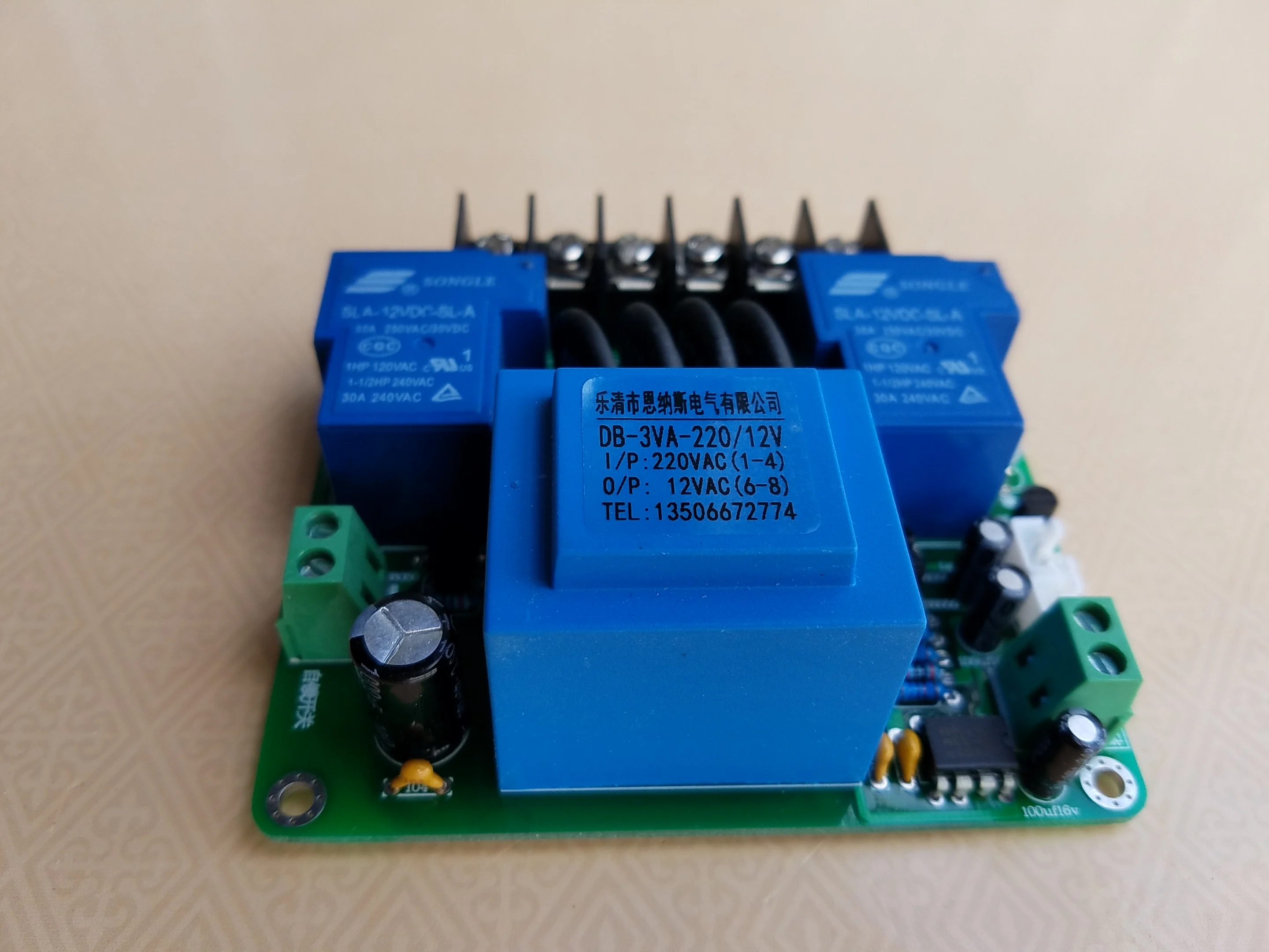 Class A Power Amplifier Soft Start Board (with Over Temperature Protection Function)