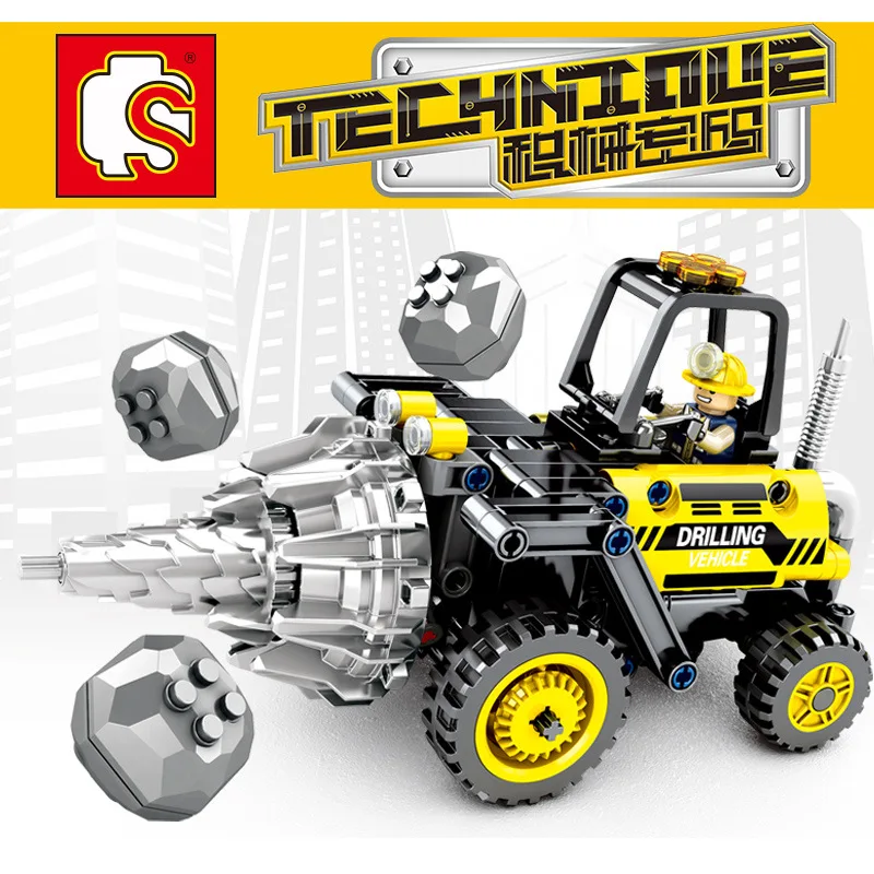 Конструктор City Technic Детский конструктор бульдозер кран экскаватор грузовик
