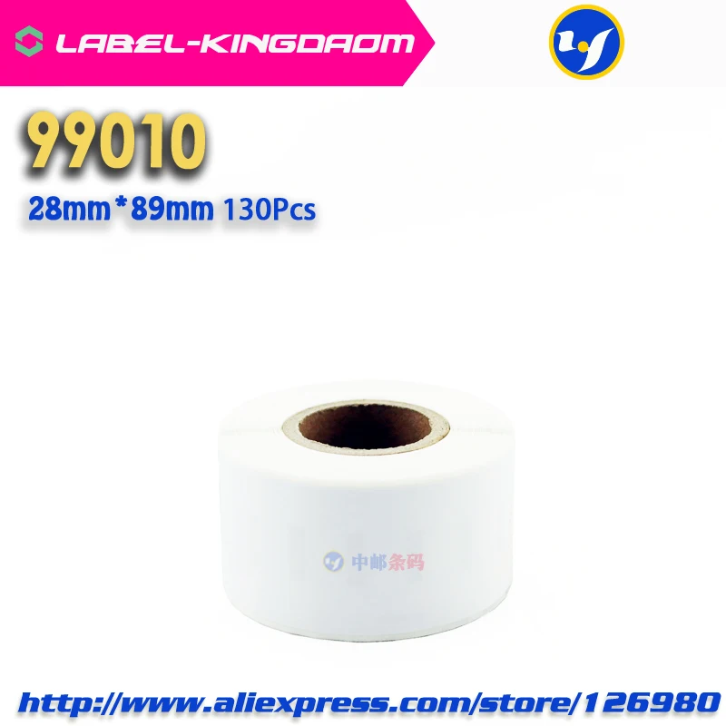 100 Rolls Dymo Compatible 99010 Label 28mm*89mm 130Pcs/Roll for LabelWriter400 450 450Turbo Printer Seiko SLP 440 | Компьютеры и офис