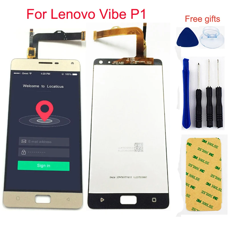 Жк дисплей и сенсорный экран для Lenovo Vibe P1 P1c72 P1a42 P1c58|Экраны мобильных телефонов| |
