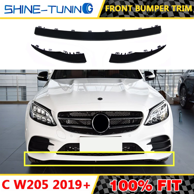 Подходит для класса C w205 передние противотуманные фары и противотуманные фары декоративное покрытие A2058858902L A2058859002R A2058859102 среднего A2 058858602L A2058858702R A2058858802