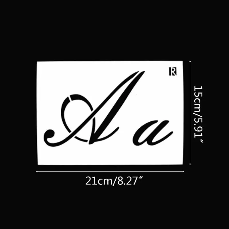 

32pcs/set Letter Number Symbol Layering Stencils Template Painting Scrapbooking Album Decor
