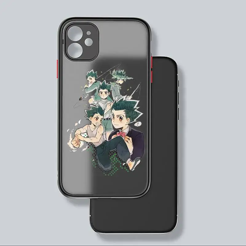 

Anime Hunter x Hunters Phone Case black matte transparent For iPhone 7 8 x xs xr 11 12 pro plus mini max Clear Funda
