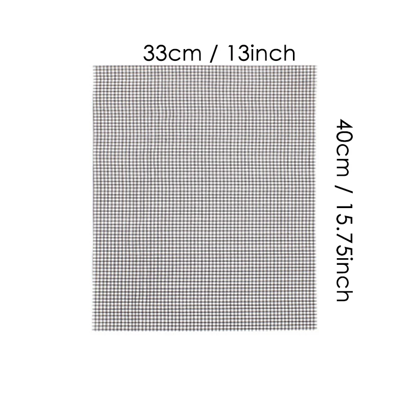 1PC Nonstick Grill Mesh Mats Barbecue Grilling High Security Grid Shape BBQ Mat with Heat Resistance For Outdoor Activities |