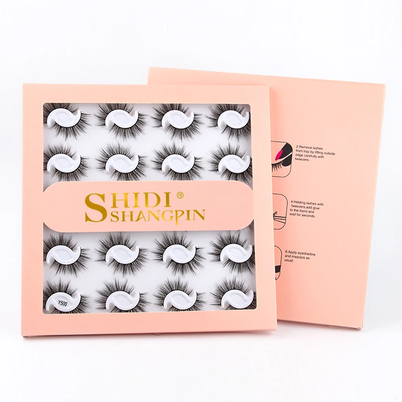 

New 20 Pairs 3d Mink Lashes Fluffy Soft Mink False Eyelashes Dramatic Volume Lashes Eyelash Extension MaKeup