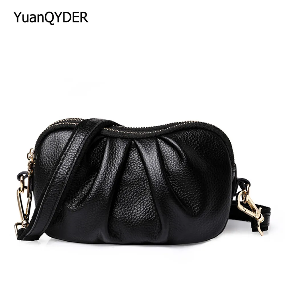 

Сумка на плечо женская из натуральной кожи, дизайнерский мессенджер с несколькими карманами, модный саквояж для путешествий