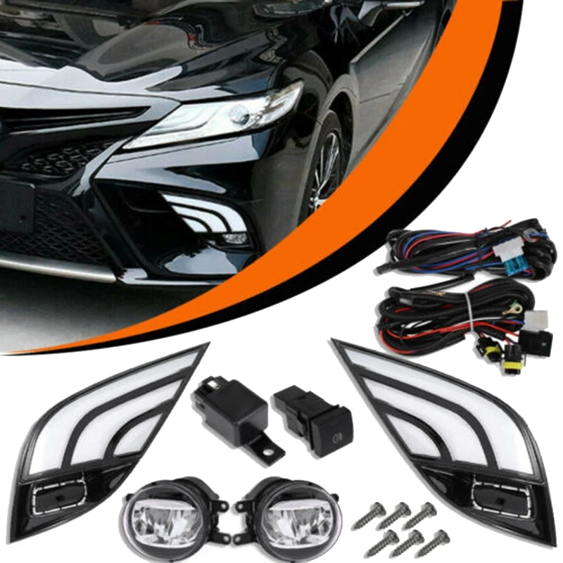Автомобильный 3 Colue светодиодный DRL дневный ходовой светильник противотуманный +