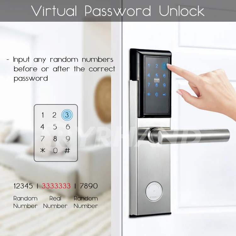 Электронный дверной замок умный цифровой Bluetooth приложение Wifi клавиатура код