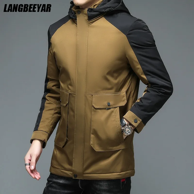 

Premium Winter New Brand Designer Casual Puffer Jacket Mens Luxury Fashion Down Jacket Windbreaker Warm Coats Clothes Men