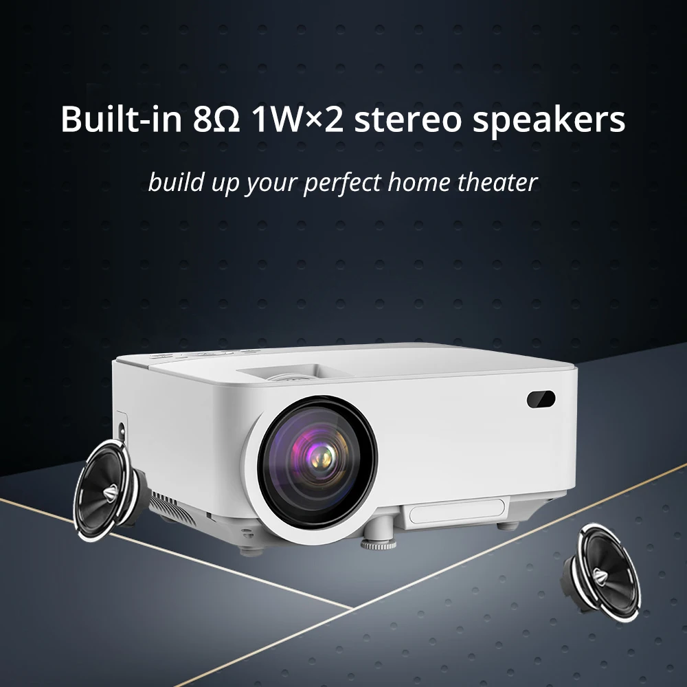 Светильник Unicorn T20 T1 T2 светодиодный мини проектор 480P 720p поддержка 1080P FHD Поддержка