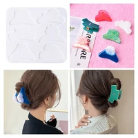 diy epoxy resin silicone mold hairclaw hairpin handmade hairclips casting mould jewelry ornaments making tools
