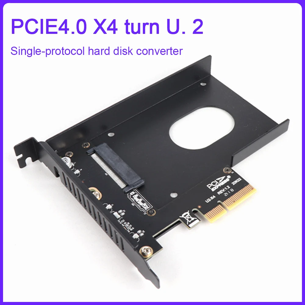 

JEYI U.2 к PCIe адаптер PCI-E Райзер PCI-E4.0 X4 SFF-8639 карта расширения NVMe PCIe SSD Райзер-карта для Windows 8/10/Linux/Mac OS