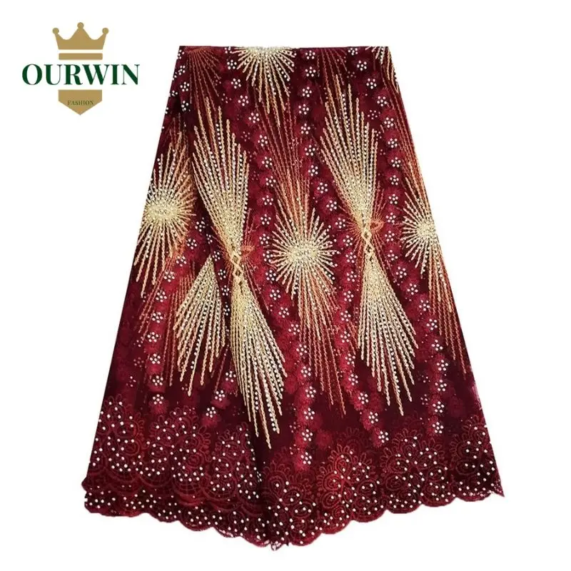 5 ярдов/партия африканские кружевные ткани с вышивкой|Кружево| |