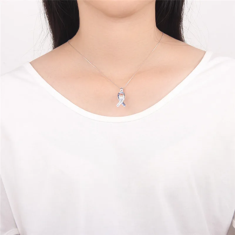 CLUCI 3 шт. серебро 925 пробы аутизм осознанная тематическая подвеска жемчужный