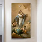Непорочное зачатие, винтажная картина маслом на холсте, Европейский классический Декор, Постер и печать картины на стене, искусство Куадрос