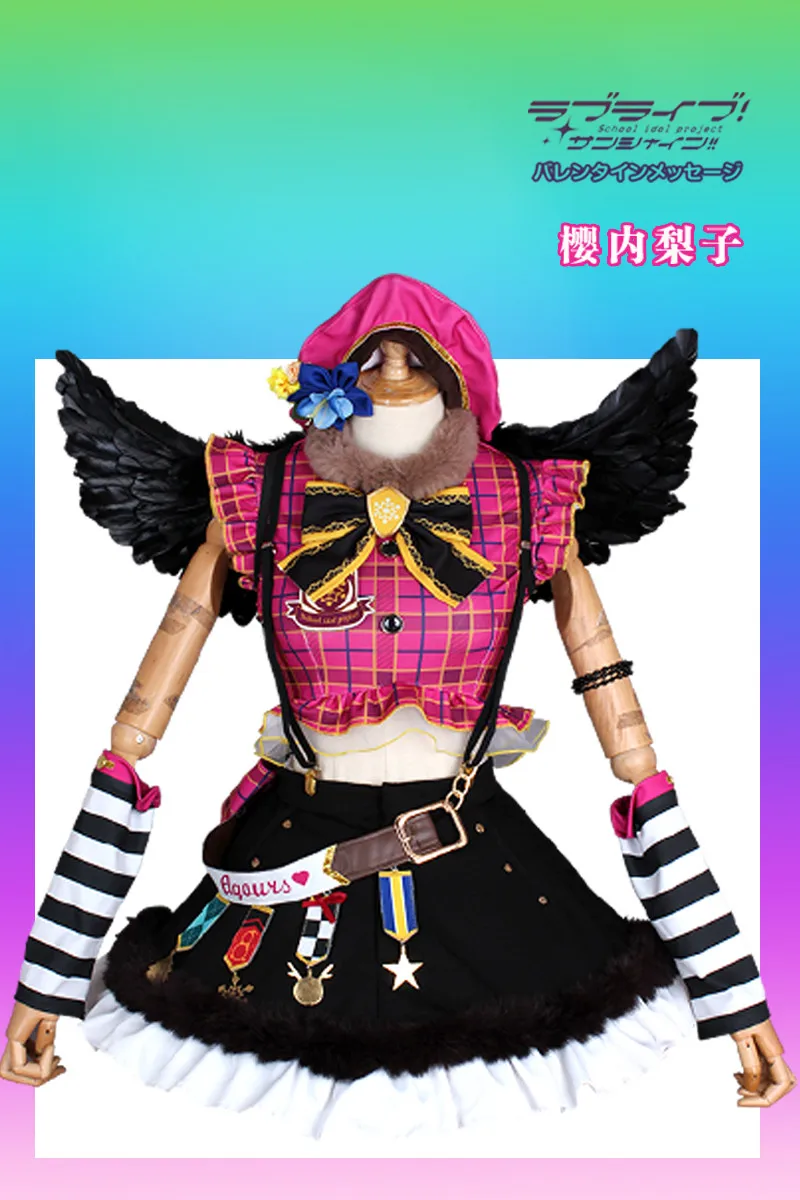 

Hot Anime LoveLive Sunshine Sakurauchi Riko Cosplay Costume Christmas Choir Awakening Uniform Activity Party Role Play Clothing
