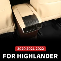 abs carbon fiber interior car accessories for toyota highlander 2022 2021 2020 xu70 refit armrest box patch