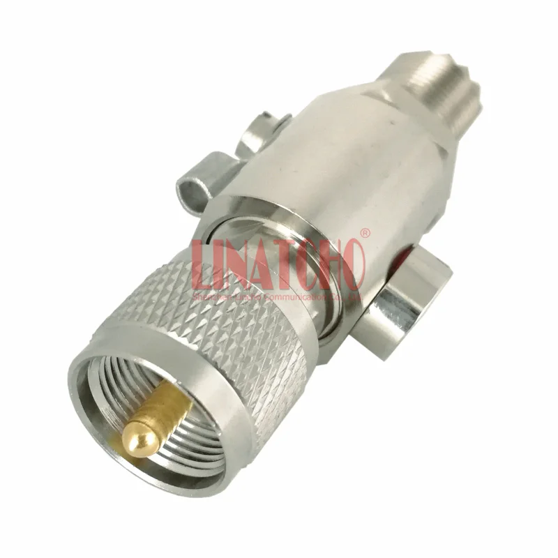 DC-1.2GHz 230V PL259 to SO239 M male to female coaxial marine antenna surge protector lightning arrester