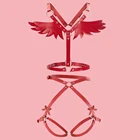 Женское бондажное белье ангельские крылья, из искусственной кожи