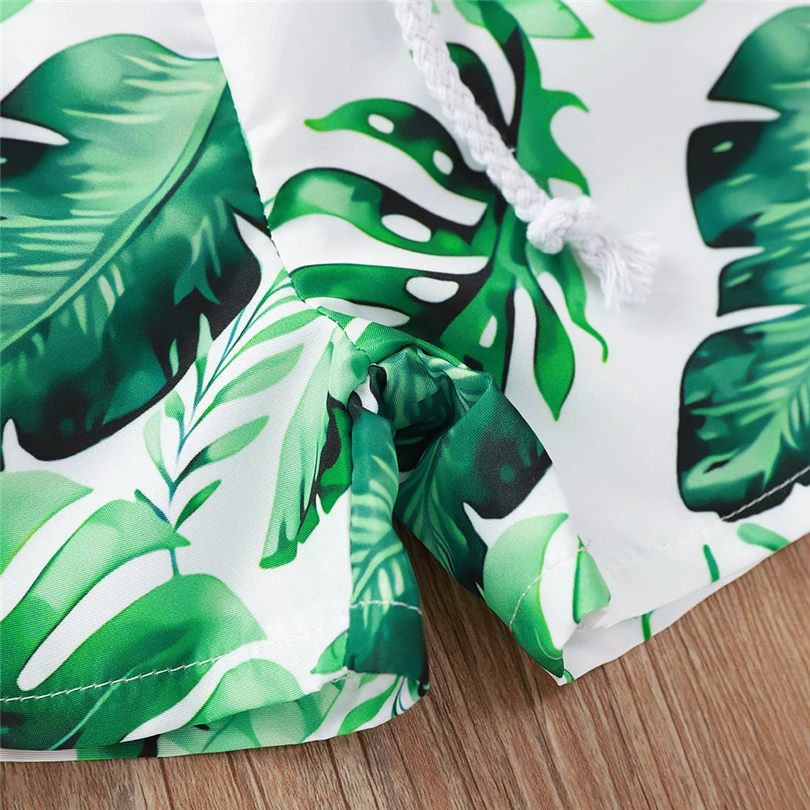 Toddler Baby boys Swimwear kids Floral Paisley Polyester Casual Elastic Waistband Beach bathing clothes Summer A40 |