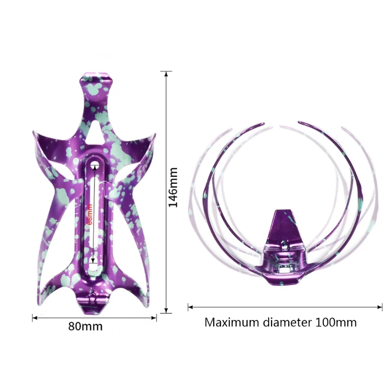 

Aluminum Alloy Water Bottle Holder Colorful Bicycle Water Cage Water Bottle Holder Cages Brackets, Easy to Install G99D