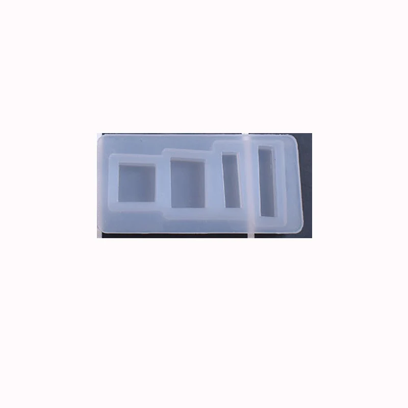 square and rectangle 1 шт. Геометрическая любовь Дельфин Подвеска для изготовления прозрачных УФ-полимерных силиконовых комбинированных форм для изготовления самодельных аксессуаров - Цвет: square and rectangle