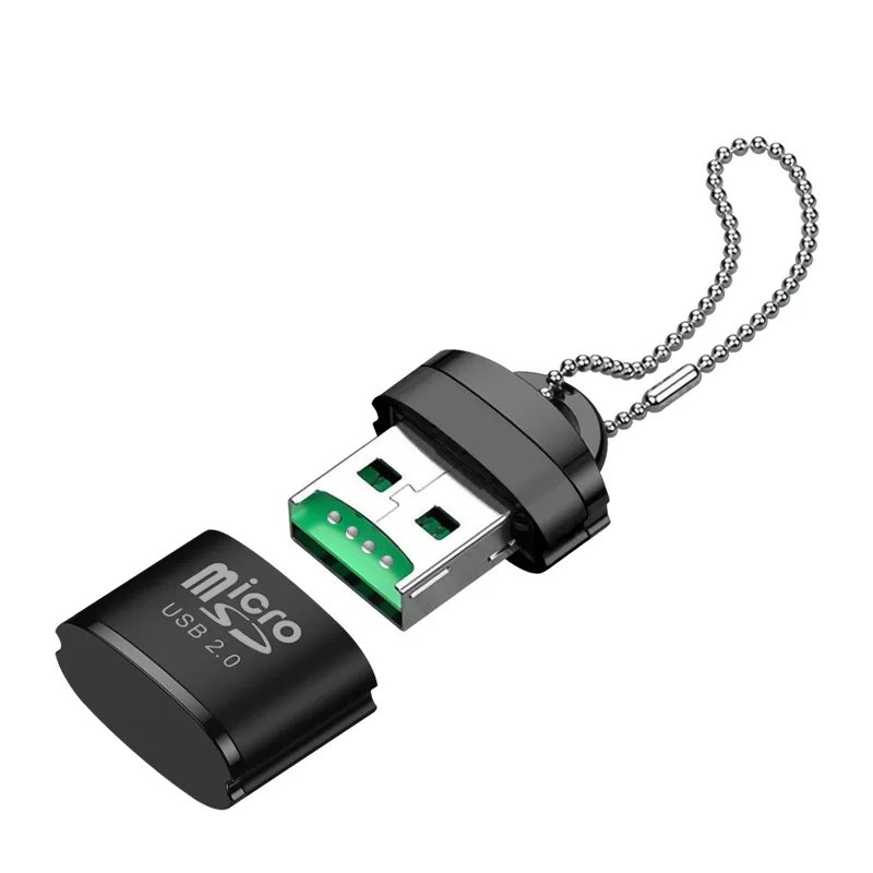 USB устройство для чтения Micro SD/TF карт USB 2,0 устройство для чтения мини-карт памяти 480 Мбит/с высокоскоростной USB-адаптер для аксессуаров для ноутбуков