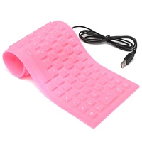foldable flexible office accessories universal usb 85 keys durable portable silicone computer keyboard