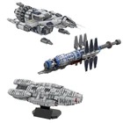 Строительные блоки MOC UCS, строительные блоки для военно-транспортных средств, безопасность, космос, галактика, Вавилон, игрушечный подарок на Рождество