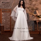 Lakshmigown простое свадебное платье для беременных 2022 стандартное Тюлевое длинное свадебное платье для невесты пляжное платье свадебное платье es Vestido Blanco
