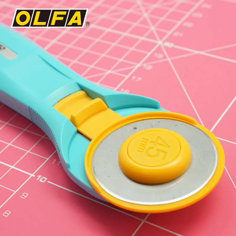 

Olfa Ariva Leather Wheel Knife Rubber Band Art Knife Slingshot Hob Curve Knife Cloth Cutting Knife RTY-2 / C Water Blue