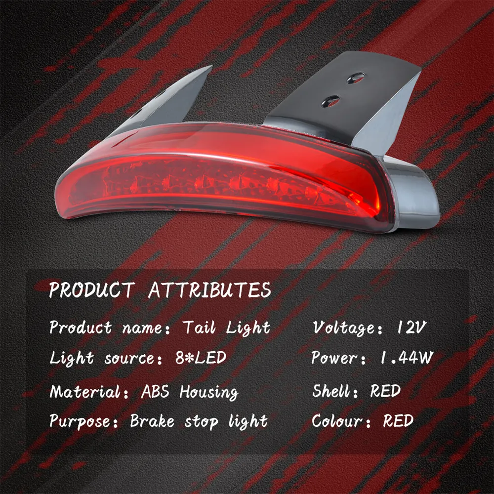 Мотоциклетные нарезанный заднее крыло край плиты хвост тормоз Лицензия