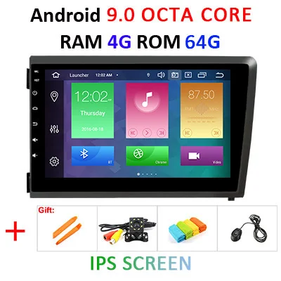 " DSP ips Android 9,0, 4 ГБ, 64 ГБ, Автомобильный плеер gps для Volvo S60 V70 XC70 2000 2001 2002 2003 2004 навигации радио без DVD плеер - Цвет: 9.0 4G 64G IPS