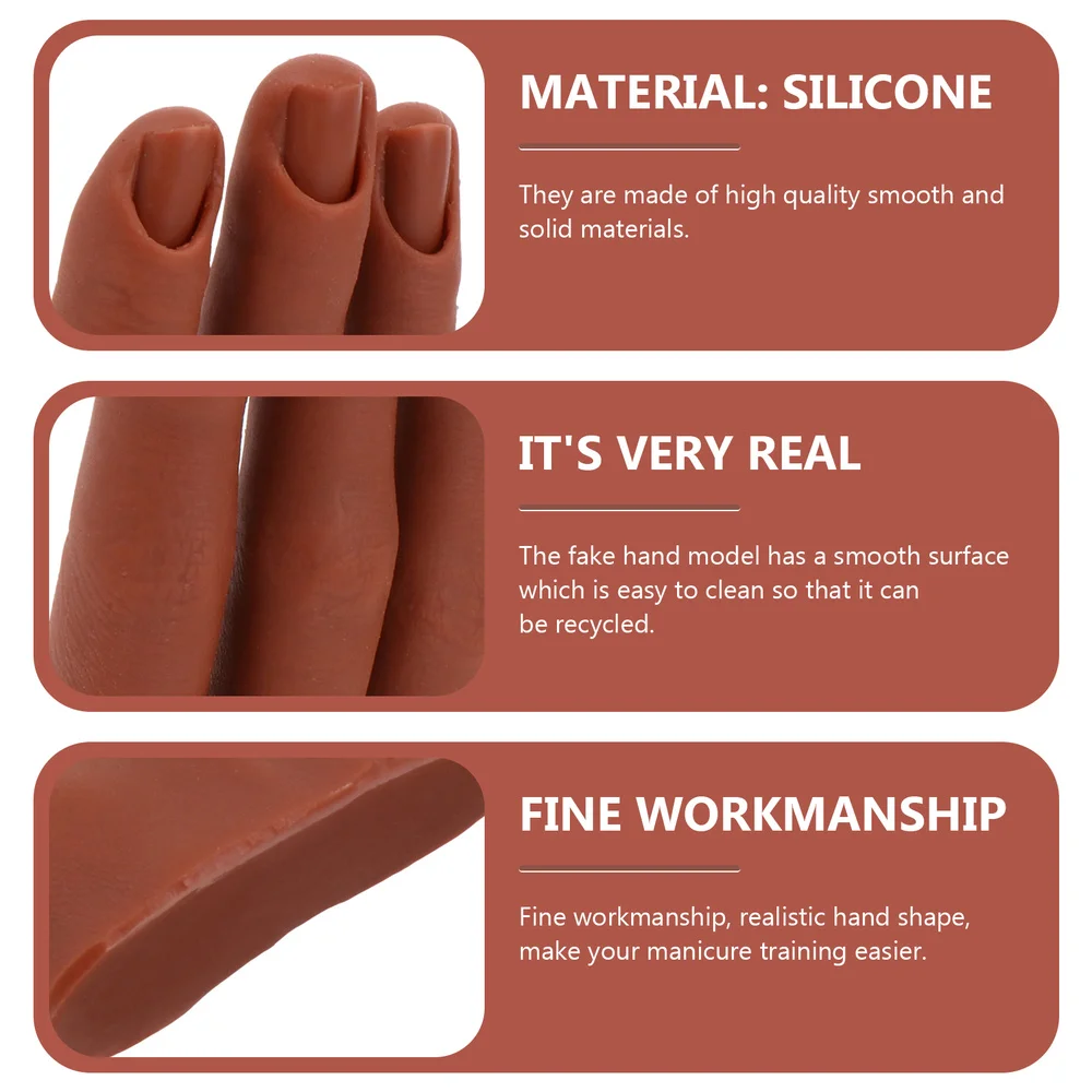 

Flexible Nail Practice Hand Professional Nail Shop Manicure Nail Hand Model