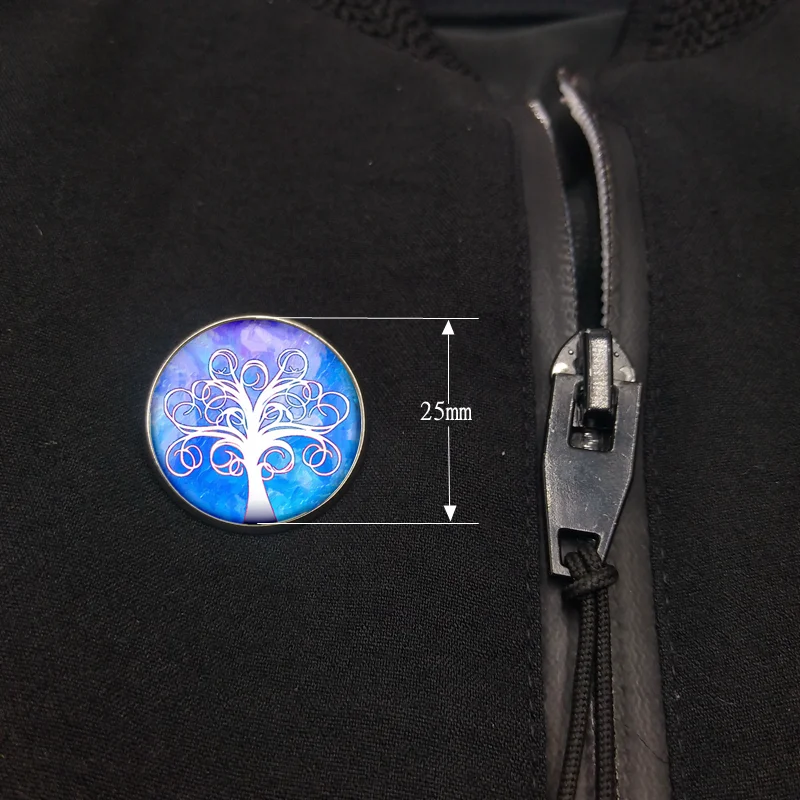 

1pcs! 2020 New Naruto Writing Round Eye Badge 20mm / 25mm Glass Convex Round Stainless Steel Brooch Jewelry