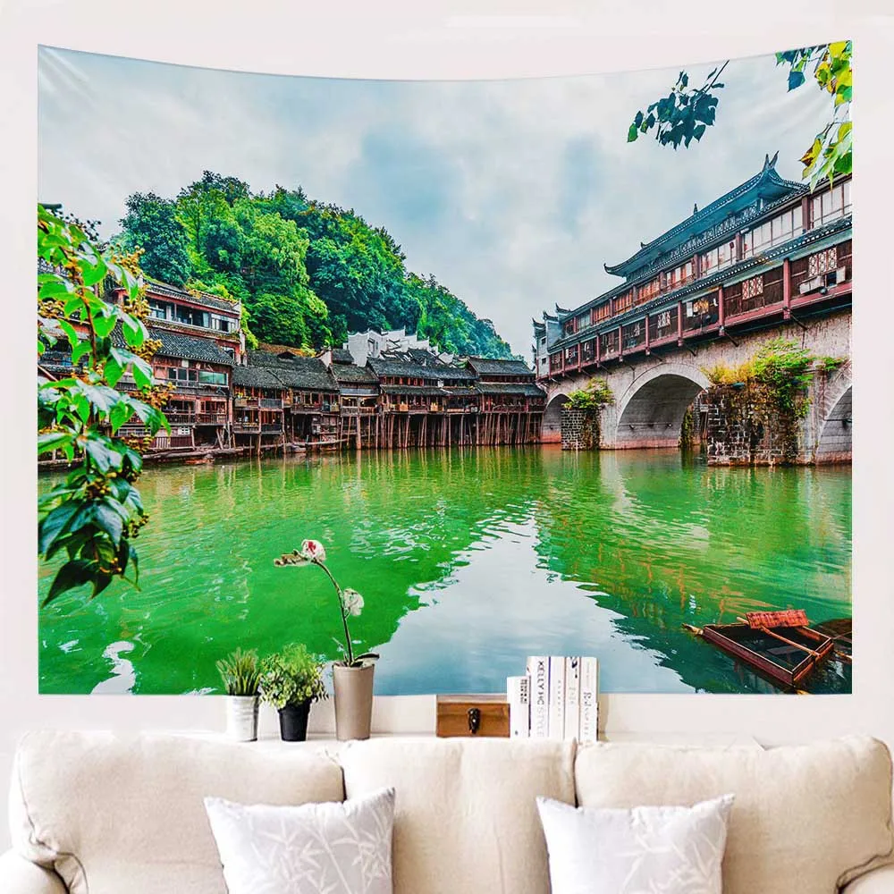 Настенный гобелен в Европейском стиле пляжное полотенце с изображением водного