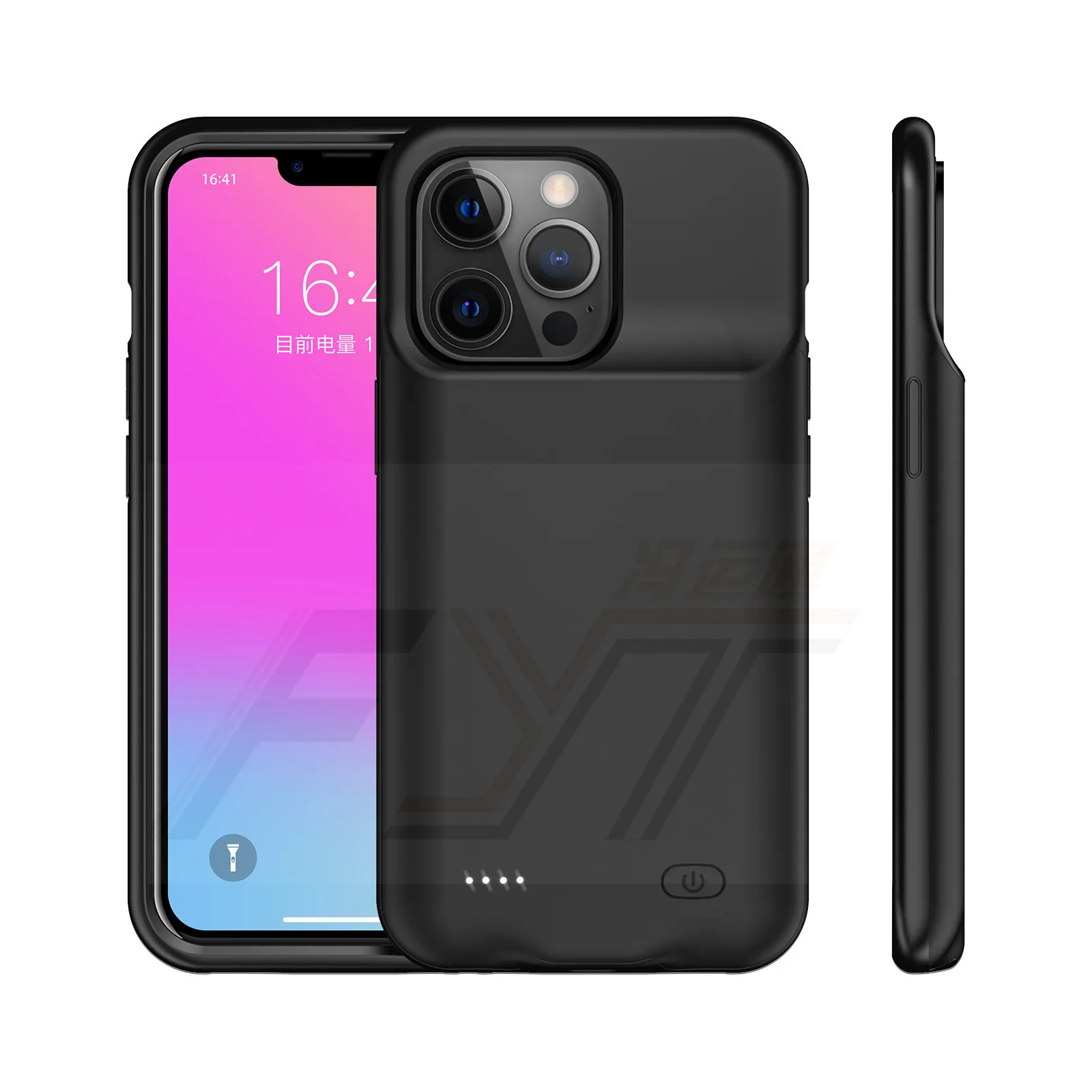 

Slim Silicone Shockproof Battery Charger Cases for IPhone 11 12 13 Pro Max Power Bank Case External Pack Back Clip Battery