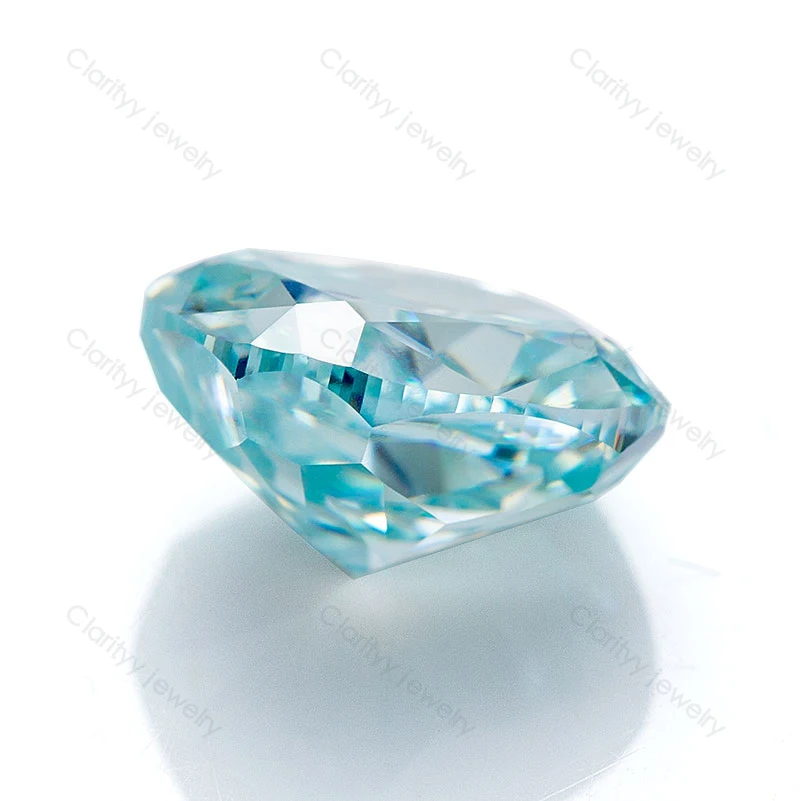 Holycome Moissanite GRA VVS1 оптовая продажа Aqua Blue свободный драгоценный камень дробленый лед